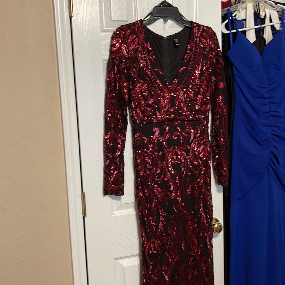 Red and Black Beautiful long Formal